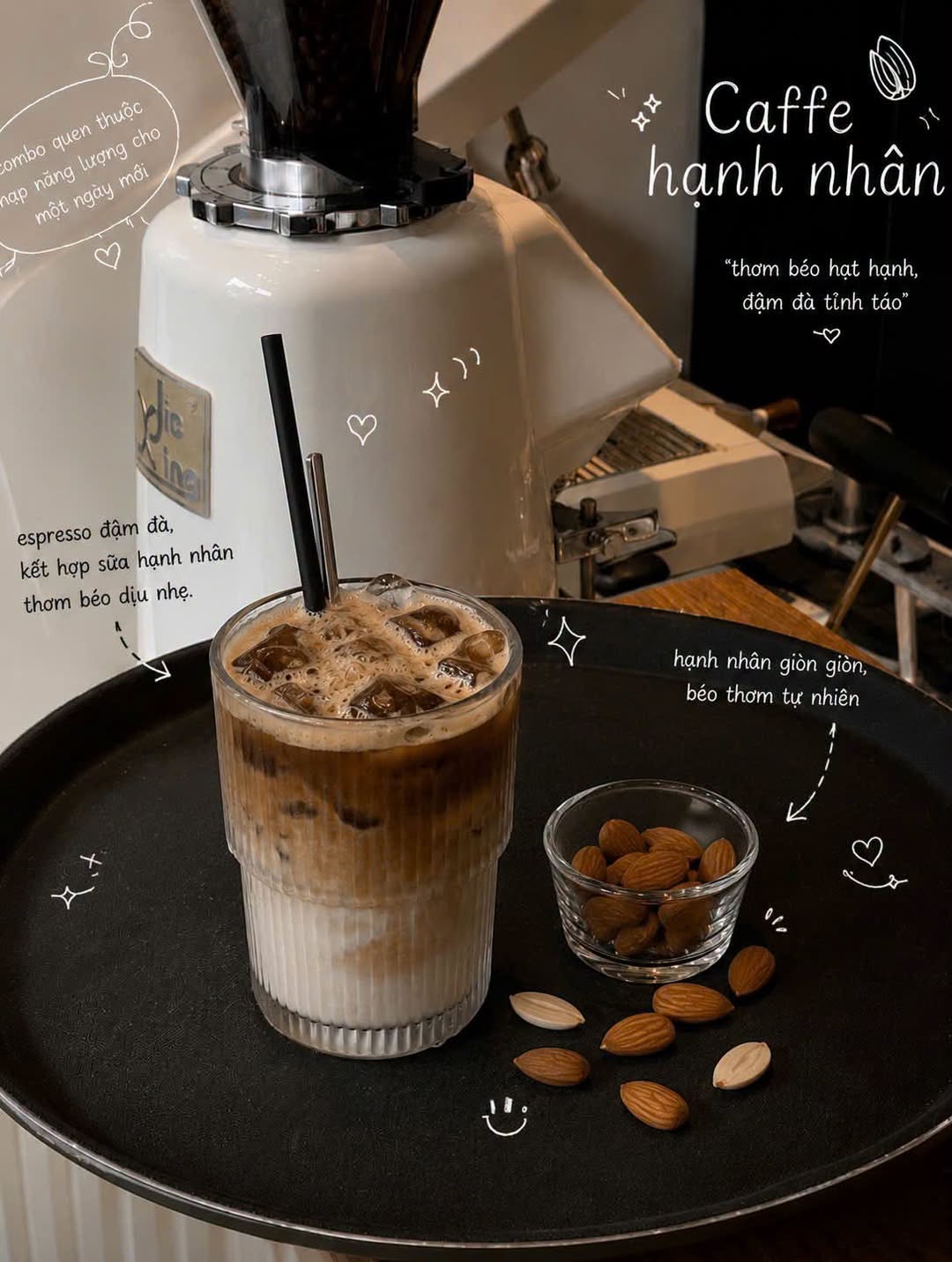Cà phê hạnh nhân – Một chút khác biệt trong ly cà phê quen